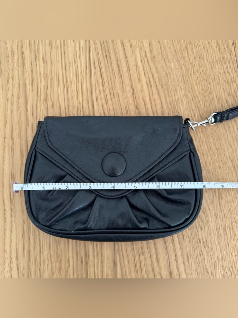Black Women's Wristlet Clutch Bag - Picture 5 of 6